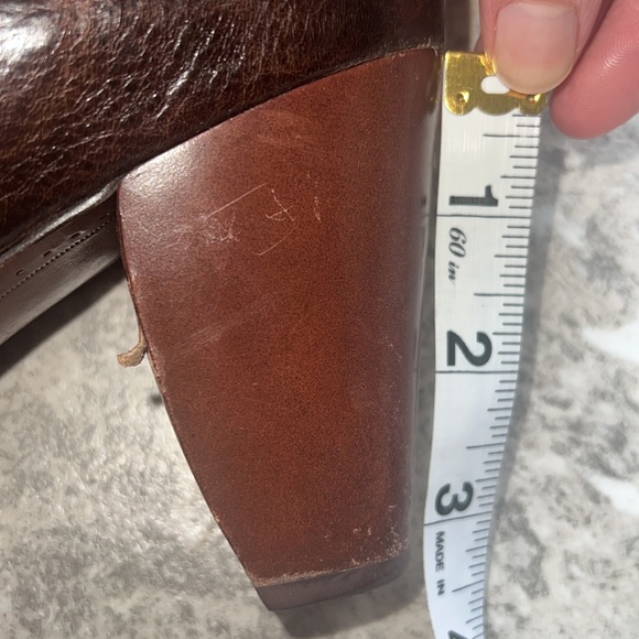 FRYE Andie Ankle bootie heels dark brown women size 7 - Picture 16 of 16